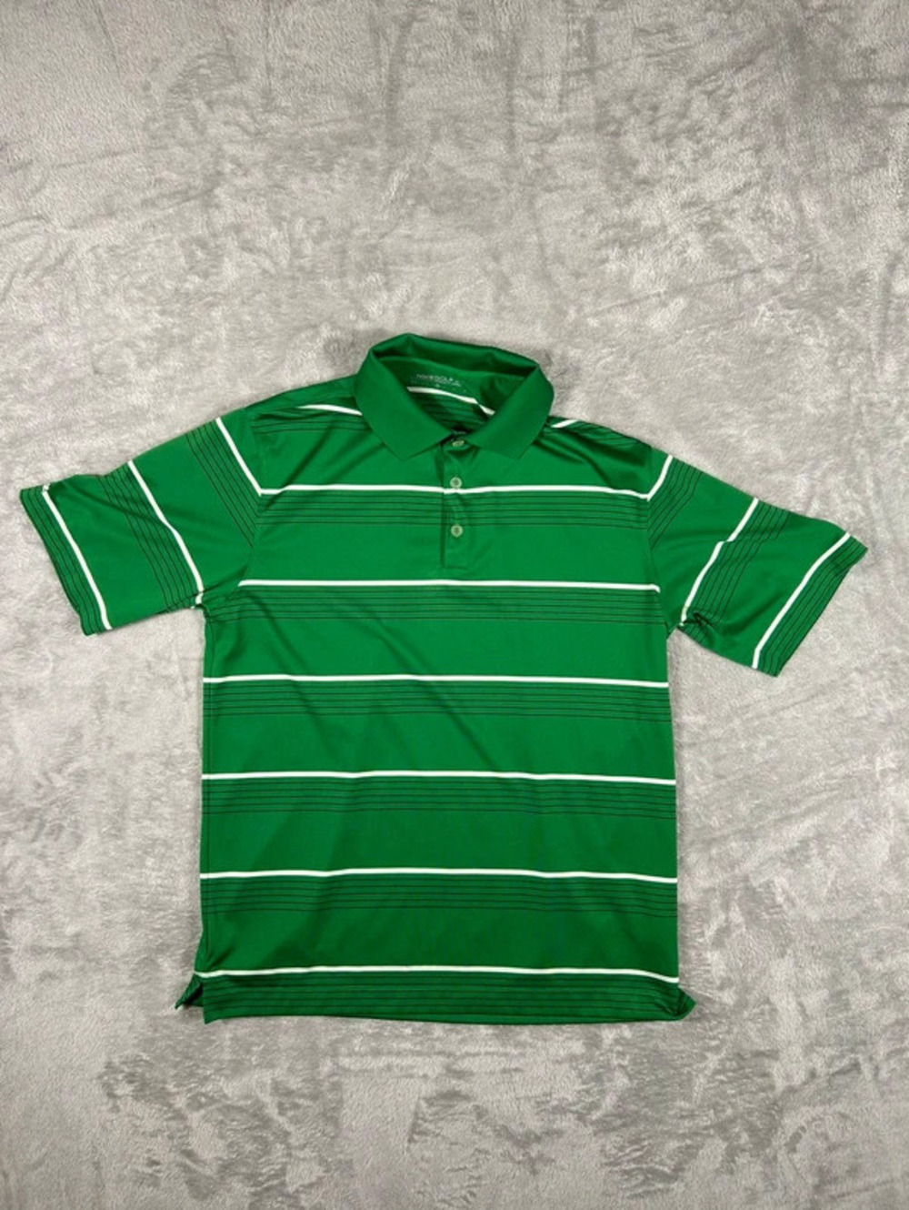 vintage nike golf striped polo size M